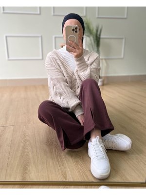 Rahat Günlük Yırtmaçlı Pantolon Esofman Rahat Günlük Yırtmaçlı Pantolon Esofman