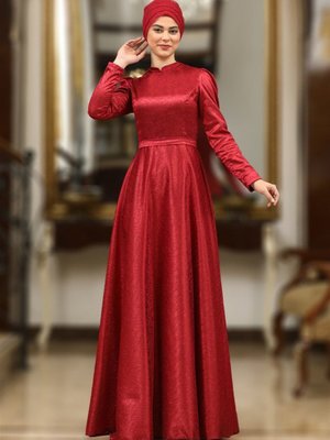 Bordo Sena Abiye Elbise Bordo Sena Abiye Elbise