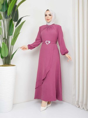 Aerobin Büyük Beden Tesettür Elbise