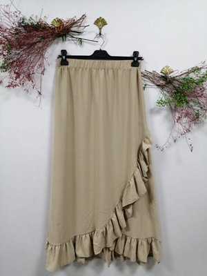 Taş Beli Lastikli Fırfırlı Aerobin Etek