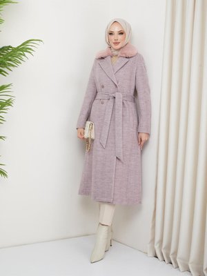 Kuruvaze Çift Düğme Kaban Kalın Yünlü Kaşe Kumaş Tütün Renk Kuruvaze Çift Düğme Kaban Kalın Yünlü Kaşe Kumaş Tütün Renk