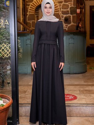 Papatya Siyah Elbise Papatya Siyah Elbise