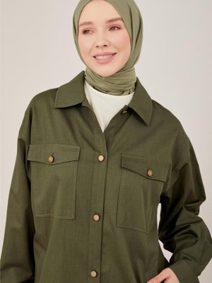 Gabardin Ceket Haki Gabardin Ceket Haki