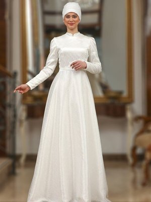 Beyaz Sena Abiye Elbise Beyaz Sena Abiye Elbise