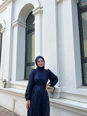 Lina Abiye Elbise Lacivert