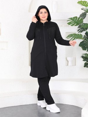 Siyah Büyük Beden Eşofman Takım