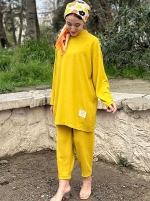 Yağ Yeşili Arma Nakışlı Basıc Takım Yağ Yeşili Arma Nakışlı Basıc Takım