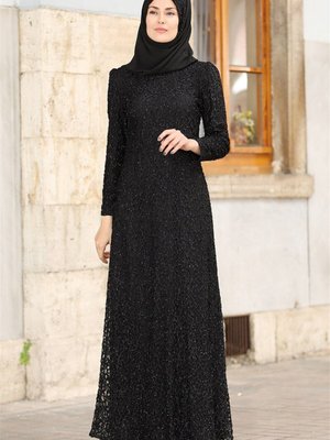 Siyah Dantel Abiye Elbise Siyah Dantel Abiye Elbise