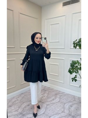 Kol Büzgülü Linda Tunik