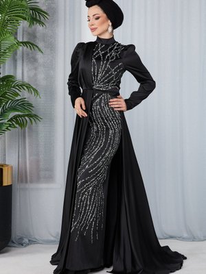 Sıyah Abiye Elbise
