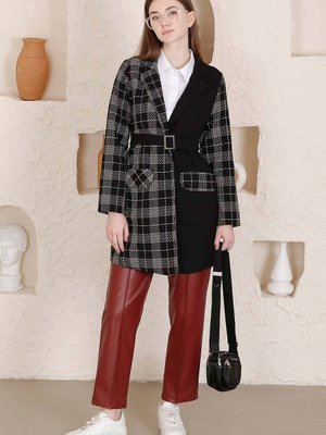 Tüvit Duo Blazer Ceket Siyah Tüvit Duo Blazer Ceket Siyah