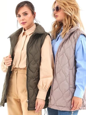 Cepli Kapitone Taş Şişme Yelek