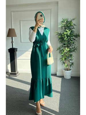 Zümrüt Yeşili Krep Jile