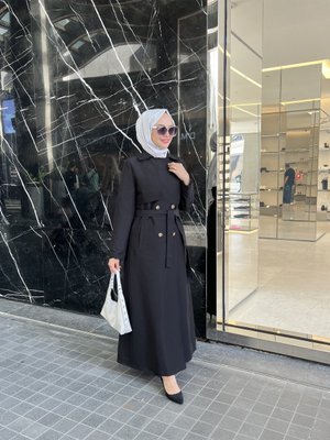 Tam Boy Astarlı Trençkot Tam Boy Astarlı Trençkot