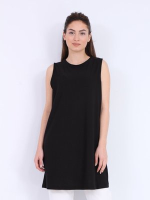 Siyah Sıfır Kol Içlik Tunik Siyah Sıfır Kol Içlik Tunik