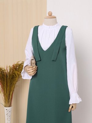 Omuzları Bağlamalı Uzun Jile