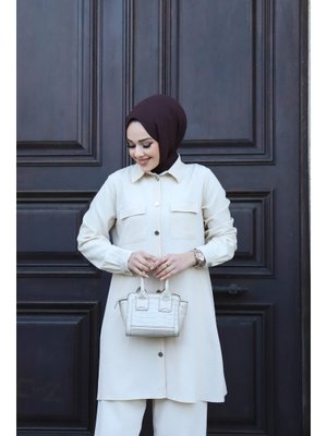 Cep Detaylı Bej Takım Cep Detaylı Bej Takım