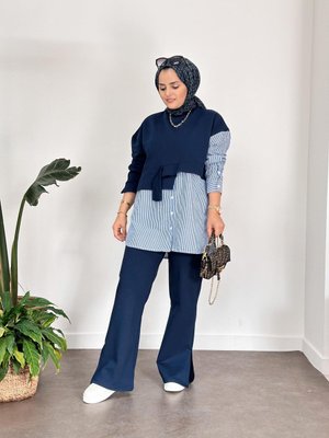 Loures Gömekli İkili Takım Lacivert Loures Gömekli İkili Takım Lacivert