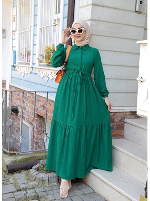 Asya Belbağcıklı Elbise