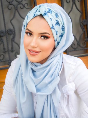 Bebe Mavisi Hazır Şal