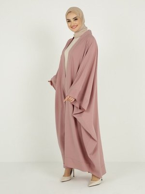 Dökümlü Abaya Gül Kurusu Dökümlü Abaya Gül Kurusu