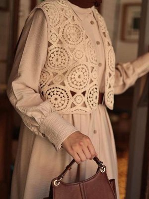 Dantelli Elbise Bej Dantelli Elbise Bej