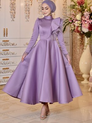 Sevgi Lila Abiye Elbise Sevgi Lila Abiye Elbise