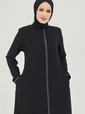 Pul Detay Büyük Beden Ferace