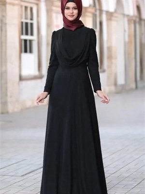 Siyah Esila Abiye Elbise Siyah Esila Abiye Elbise