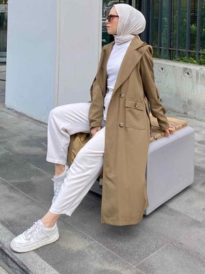 Pelican Ön Düğmeli Trençkot