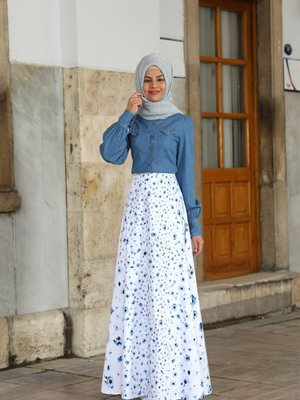 Beyaz Ada Uzun Etek Beyaz Ada Uzun Etek