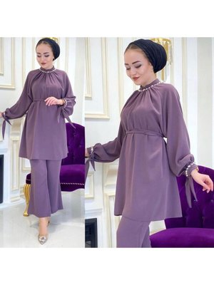 Ayrobin Kumaş Taş İşleme İkili Takım