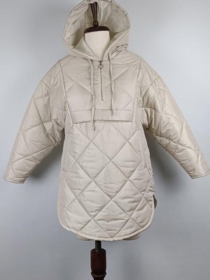 Fermuarlı Kapitone Mont Bej Fermuarlı Kapitone Mont Bej