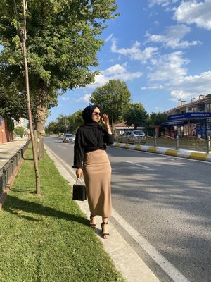 Likralı Kalem Etek Likralı Kalem Etek