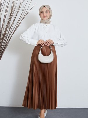 Taba Lakeli Piliseli Uzun Etek Taba Lakeli Piliseli Uzun Etek