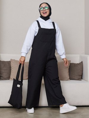 Siyah Keten Salopet Tulum Siyah Keten Salopet Tulum