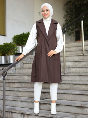 Yelek Kahverengi Zenane