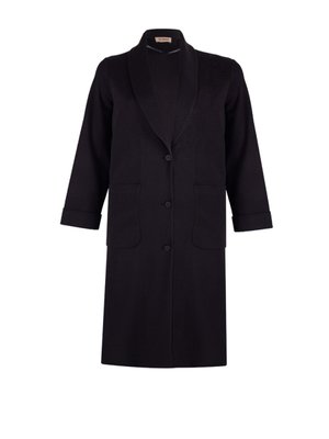 Cepli Şal Yaka Uzun Hırka