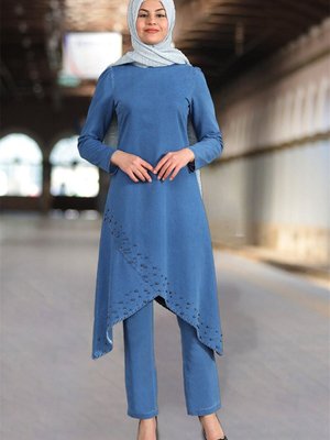 Mavi İnci Kot Takım