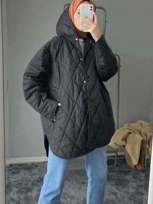 Önü Çıtçıt Düğmeli Mont