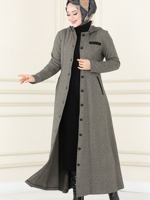 Vizyon Kapüşonlu Kışlık Ferace Vizyon Kapüşonlu Kışlık Ferace