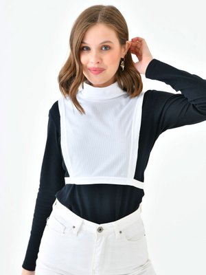 Beyaz File Kolsuz Boyunluk