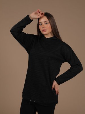 Kapüşonlu Çizgili Sweat Kapüşonlu Çizgili Sweat
