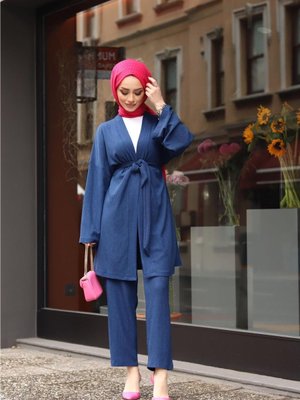 Kuşaklı Kimono Takım Kuşaklı Kimono Takım