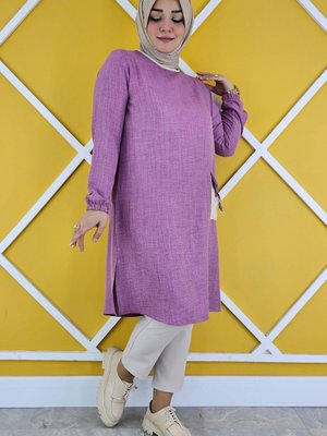 Kadın Cep Püskül Detaylı Tesettür Tunik