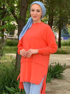 Coral Bağcıklı Uzun Tunik Coral Bağcıklı Uzun Tunik