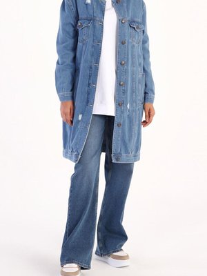 Mavi (a.mavi) Düğmeli Cepli Denim Ceket