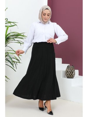 Büyük Beden Sandy Çımalı Etek Büyük Beden Sandy Çımalı Etek