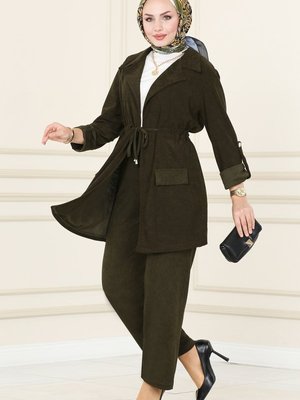 Haki Beli Tünelli Kışlık Takım Haki Beli Tünelli Kışlık Takım