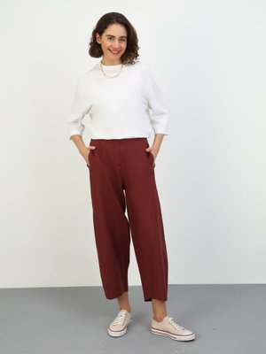 Kahverengi Keten Pantolon